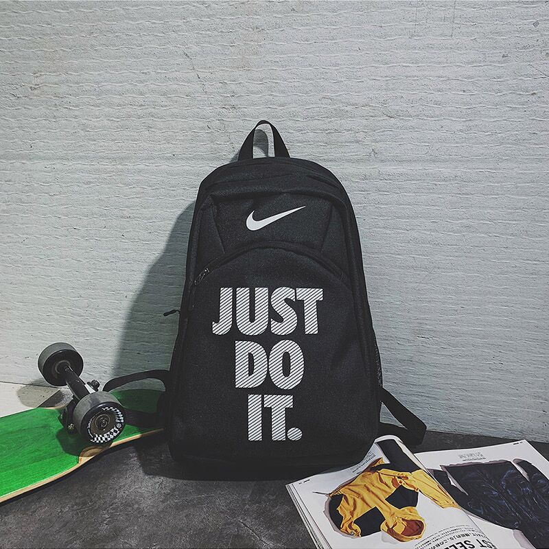 Black Grey Nike Just Do It Backpack